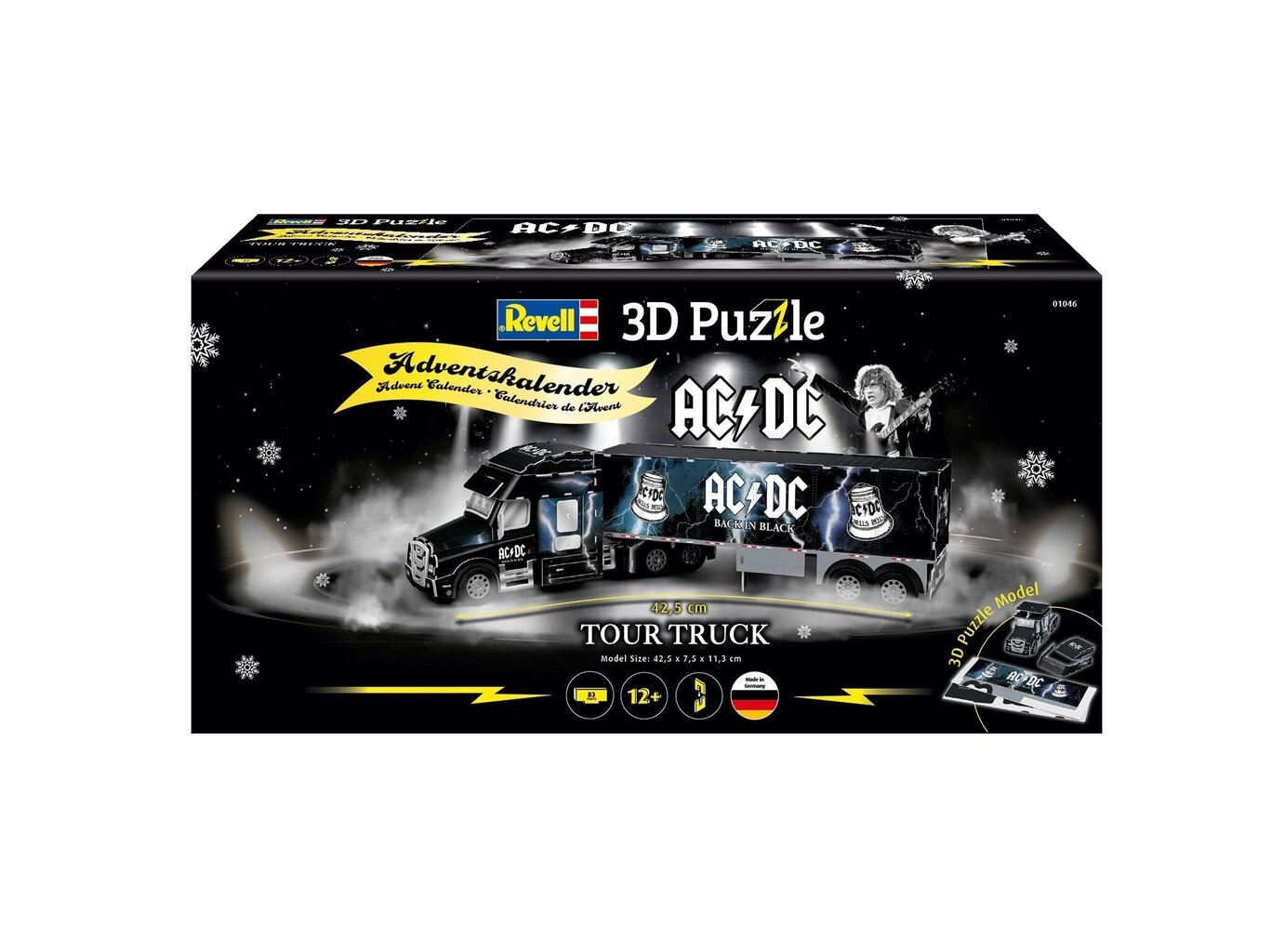 Revell - Advendikalender 3D Puzzle AC/DC Truck, 01046 hind ja info | Klotsid ja konstruktorid | kaup24.ee