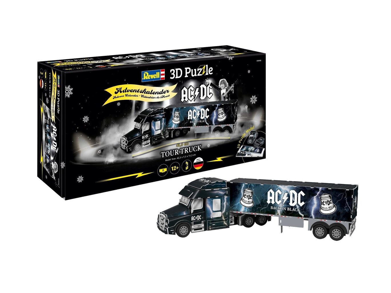 Revell - Advendikalender 3D Puzzle AC/DC Truck, 01046 hind ja info | Klotsid ja konstruktorid | kaup24.ee