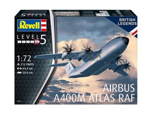 Revell - Airbus A400M Atlas „RAF“, 1/72, 03822 цена и информация | Конструкторы и кубики | kaup24.ee