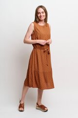 Jensen женское платье 213797*8278, коричневый/белый цена и информация | Платья | kaup24.ee