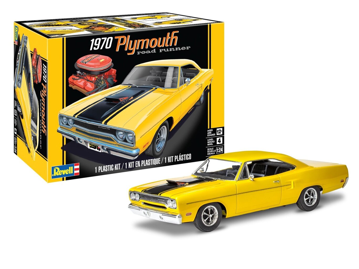 Revell - 1970 Plymouth Roadrunner, 1/24, 14531 hind ja info | Poiste mänguasjad | kaup24.ee