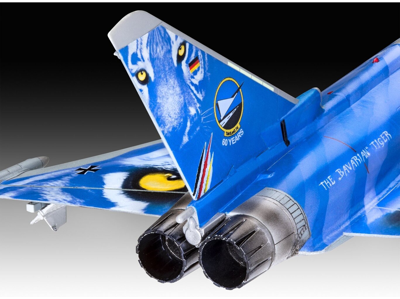 Revell - Eurofighter Typhoon"Bavarian Tiger 2021" mudeli komplekt, 1/72, 63818 hind ja info | Klotsid ja konstruktorid | kaup24.ee