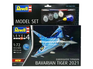 Сборная модель Revell - Eurofighter Typhoon «Bavarian Tiger 2021» подарочный набор, 1/72, 63818 цена и информация | Конструкторы и кубики | kaup24.ee