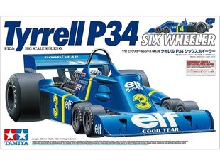 Сборная пластиковая модель Tamiya - Tyrrell P34 Six Wheeler w/Photo-etched Parts, 1/12, 12036 цена и информация | Конструкторы и кубики | kaup24.ee