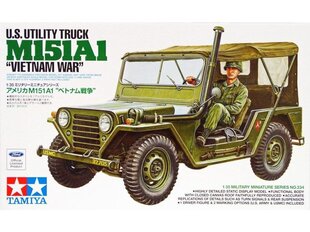 Tamiya - U.S. Utility Truck M151A1 "Vietnam War", 1/35, 35334 hind ja info | Klotsid ja konstruktorid | kaup24.ee