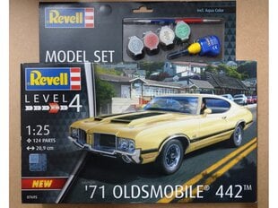 Revell - '71 Oldsmobile 442 Coupé mudeli komplekt, 1/25, 67695 hind ja info | Klotsid ja konstruktorid | kaup24.ee