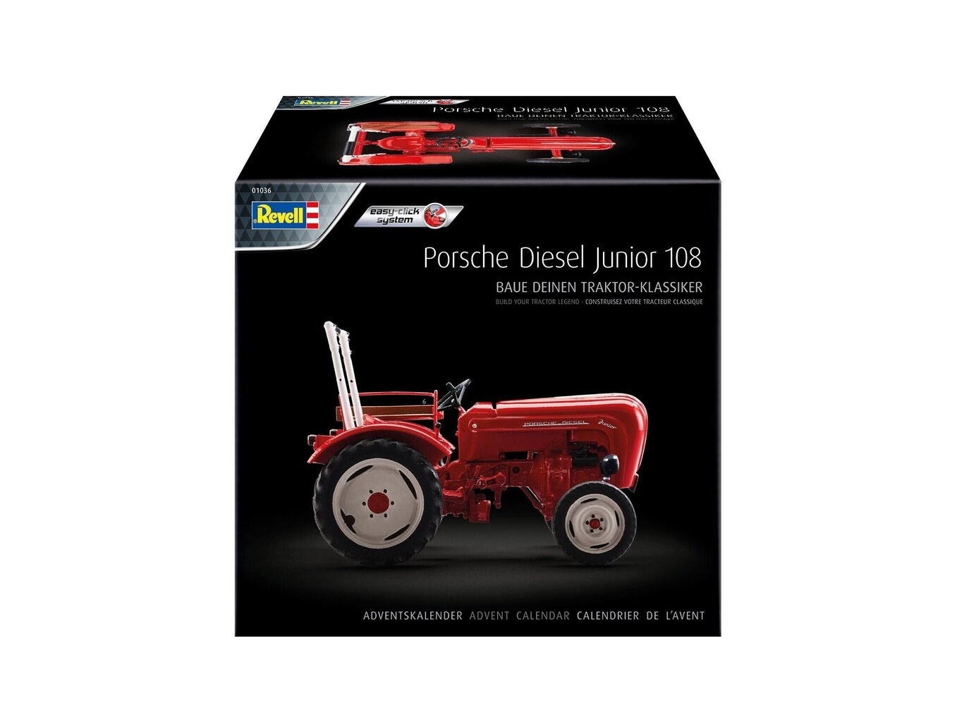 Revell - Advendikalender Porsche Junior 108 Tractor (easy-click), 1/24, 01036 hind ja info | Klotsid ja konstruktorid | kaup24.ee