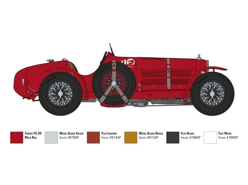 Italeri - Alfa Romeo 8C 2300 Roadster, 1/12, 4708 hind ja info | Klotsid ja konstruktorid | kaup24.ee