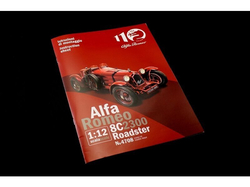 Italeri - Alfa Romeo 8C 2300 Roadster, 1/12, 4708 hind ja info | Klotsid ja konstruktorid | kaup24.ee