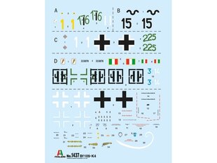  Сборная модель Italeri - Messerschmitt Bf 109 K-4, 1/48, 2805 цена и информация | Конструкторы и кубики | kaup24.ee