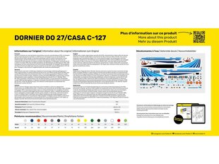Сборная пластиковая модель Heller - Dornier Do 27 / CASA C-127 подарочный набор, 1/72, 35304 цена и информация | Конструкторы и кубики | kaup24.ee