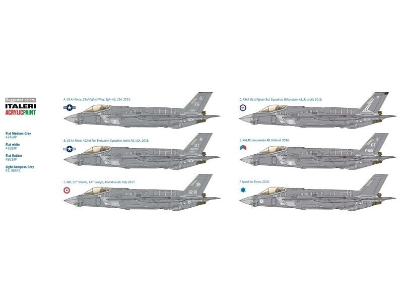 Italeri - F-35A Lightning II, 1/32, 2506 hind ja info | Klotsid ja konstruktorid | kaup24.ee