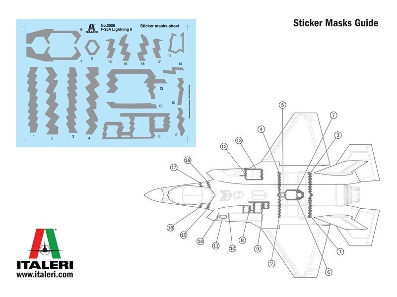 Italeri - F-35A Lightning II, 1/32, 2506 hind ja info | Klotsid ja konstruktorid | kaup24.ee