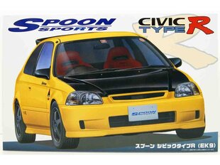 Сборная пластиковая модель Fujimi - Spoon Honda Civic Type R (EK9), 1/24, 04635 цена и информация | Конструкторы и кубики | kaup24.ee