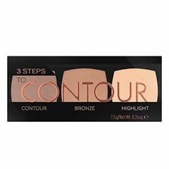 Puuder meik Catrice 3 Steps to Contour Palett (7,5 g) hind ja info | Päikesepuudrid, põsepunad | kaup24.ee