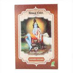 Постоянная краска Radhe Shyam Henna порошкообразный Темно-каштановый (100 gr) цена и информация | Краска для волос | kaup24.ee