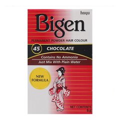 Püsivärv Bigen Nº 45 Šokolaad (6 gr) hind ja info | Juuksevärvid | kaup24.ee
