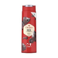 Kaks ühes geel ja šampoon Old Spice Rock With Charcoal (400 ml) hind ja info | Old Spice Kosmeetika, parfüümid | kaup24.ee