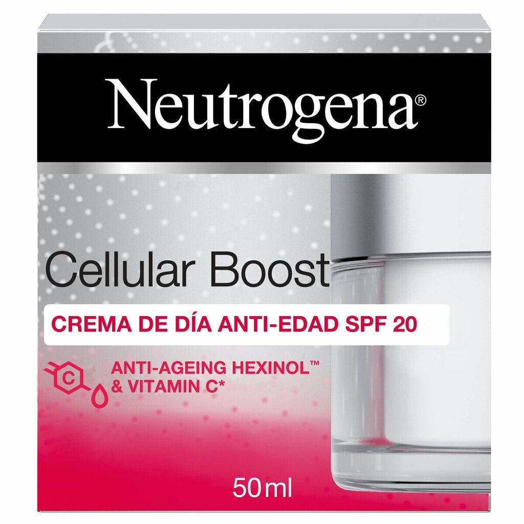 Kortsudevastane päevakreem Neutrogena Cellular Boost Spf 20 (50 ml) hind ja info | Näokreemid | kaup24.ee