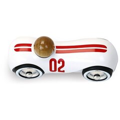 Puidust Vintage Streamline võidusõiduauto Vilac, valge цена и информация | Drewniana Wieża Piramida Kura Nakładanie Kolorowych Kwadratów LD-15 15276 | kaup24.ee