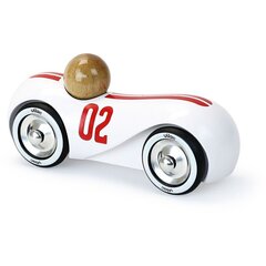 Puidust Vintage Streamline võidusõiduauto Vilac, valge цена и информация | Игрушки для малышей | kaup24.ee