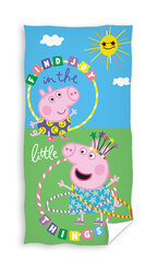 Laste saunalina Peppa Pig, 70x140 cm цена и информация | Полотенца | kaup24.ee