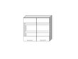 Köögi seinakapp koos klaasiga VITA WS80N, valge hind ja info | Köögikapid | kaup24.ee