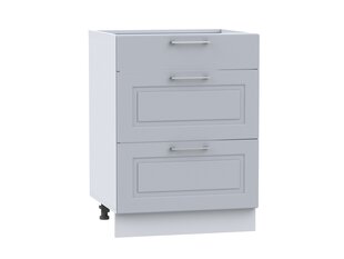 Напольный кухонный шкаф NATALIA D60S/3, серый цвет цена и информация | Кухонные шкафчики | kaup24.ee