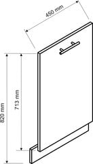 Передняя панель для посудомоечной машины CLARA 44,6x71.3, дуб цена и информация | Кухонные шкафчики | kaup24.ee