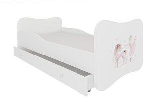 Lastevoodi Gonzalo Ballerina with Unicorn 160x80cm + madrats + sahtel hind ja info | Lastevoodid | kaup24.ee