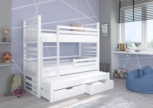 Детская кровать Hippo 208x97x175 см, белая цена и информация | Детские кровати | kaup24.ee