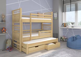 Детская кровать Hippo 208x97x175см, желтая цена и информация | Детские кровати | kaup24.ee
