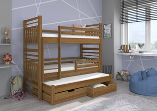 Детская кровать Hippo 190x87x175 см, коричневая цена и информация | Детские кровати | kaup24.ee