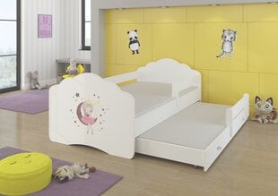 Lastevoodi Casimo II Barrier Sleeping Princess 160x80cm + madrats цена и информация | Детские кровати | kaup24.ee