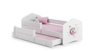 Lastevoodi Casimo II Barrier Sleeping Princess 160x80cm + madrats цена и информация | Детские кровати | kaup24.ee