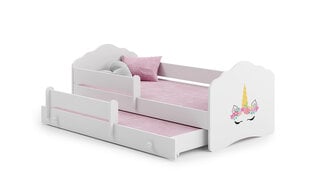 Детская кровать Casimo II Barrier Unicorn 160x80см+матрас цена и информация | Детские кровати | kaup24.ee