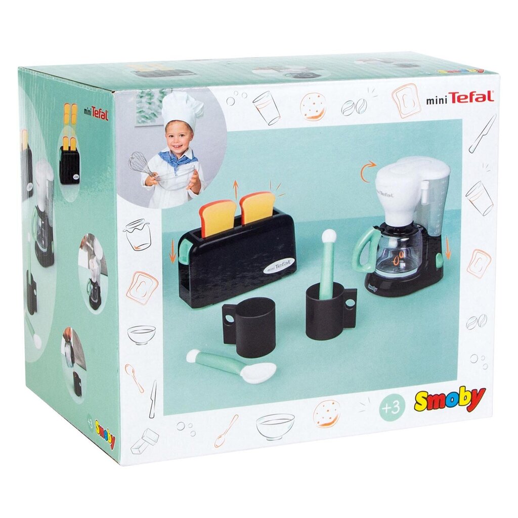 Mänguhommikusöögi komplekti Smoby Tefal Breakfast Set цена и информация | Tüdrukute mänguasjad | kaup24.ee