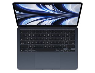 Notebook|APPLE|MacBook Air|MLY43RU/A|13.6"|2560x1664|RAM 8GB|SSD 512GB|8-core GPU|ENG/RUS|macOS Monterey|Midnight|1.24 kg|MLY43RU/A цена и информация | Ноутбуки | kaup24.ee