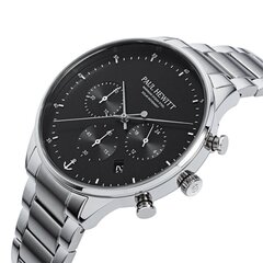 Paul Hewitt Solar Chrono Silver Black PH-W-0301 PH-W-0301 цена и информация | Мужские часы | kaup24.ee