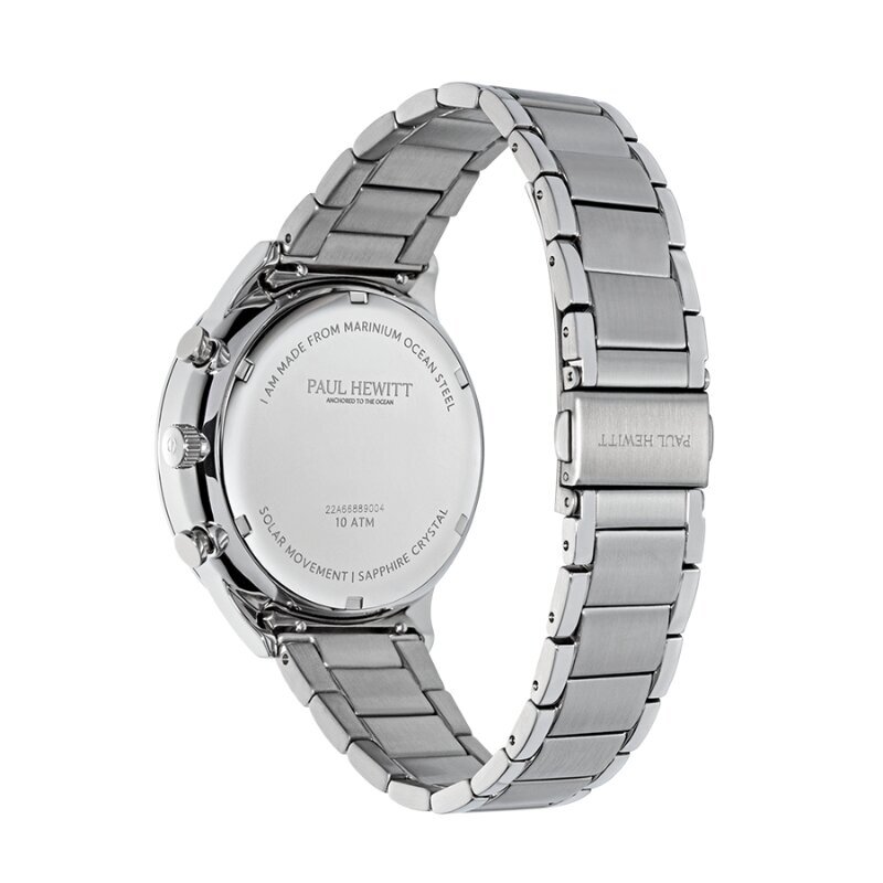 Meeste käekell Paul Hewitt Solar Chrono Silver White PH-W-0302 PH-W-0302 цена и информация | Meeste käekellad | kaup24.ee