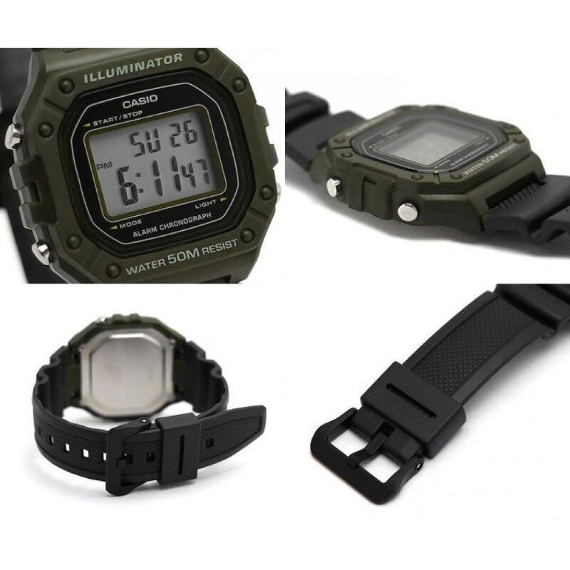 Meeste käekell CASIO W-218H-3AVEF W-218H-3AVEF hind ja info | Meeste käekellad | kaup24.ee