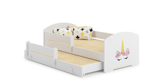 Детская кровать Pepe II Barrier Unicorn 160x80см+матрас цена и информация | Детские кровати | kaup24.ee