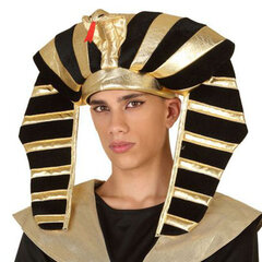 Головной убор фараона Золотой Черный цена и информация | Карнавальные костюмы | kaup24.ee