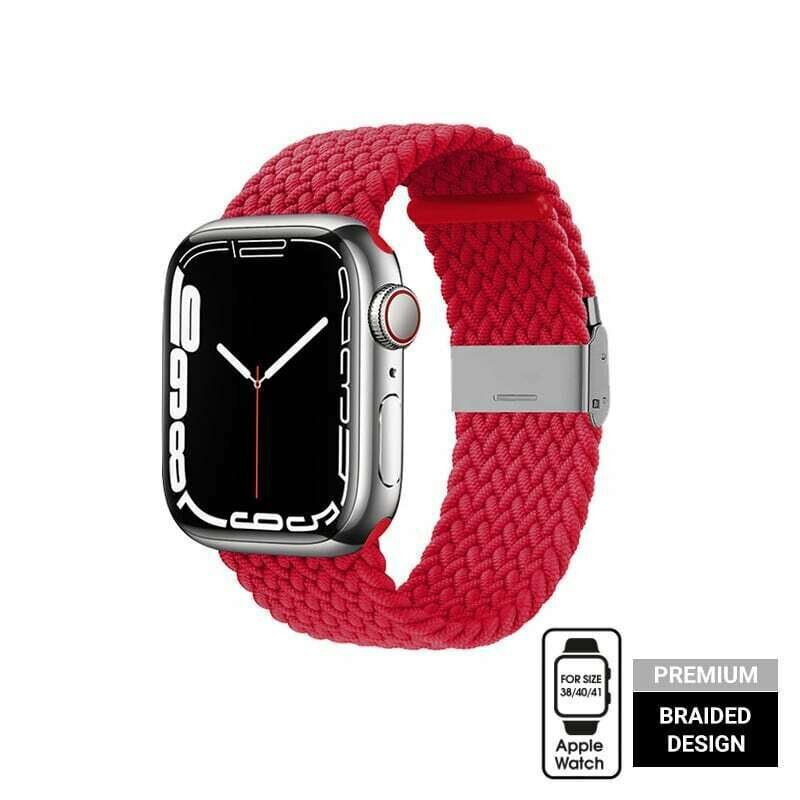Crong Wave Band Apple Watchile 38/40/41mm, punane hind ja info | Nutikellade ja nutivõrude tarvikud | kaup24.ee