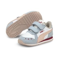 Poiste vabaajajalatsid Puma Cabana Racer SL V Inf Puma White, 35198094 35198094.27 цена и информация | Детская спортивная обувь | kaup24.ee