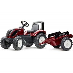 Minamatic traktor koos haagisega - Valtra S4, punane hind ja info | Poiste mänguasjad | kaup24.ee