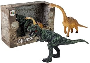 Dinosaurus Brachiosaurus, Tyrannosaurus Rex figuuride komplekt цена и информация | Игрушки для мальчиков | kaup24.ee