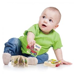 Деревянная детская книжка, 1 шт. цена и информация | Игрушки для малышей | kaup24.ee