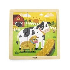 Puidust pusle - lehm, 9 tükki hind ja info | Imikute mänguasjad | kaup24.ee