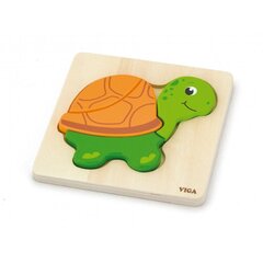 Mini puidust puzzle - kilpkonn цена и информация | Игрушки для малышей | kaup24.ee